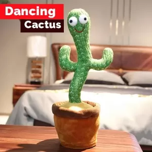Dancing Cactus Toy with Recording -  Plush Funny Electronic Shaking Cactus