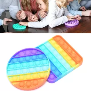 Design Variety Shape Fun Push Bubble Silicone Pop It Fidget Anti Stress Autism Sensory Toys for Kids Adults