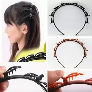 Double Bangs Hairstyle Hairpin Hair Accessories Double Layer Bangs Clip Headband Hairbands