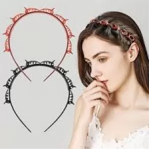 Double Layer Hair Band Twist Clip Front Hair Clips Headband Hair Twister Band hair Twister Hair Band Hair Accessories For Girls