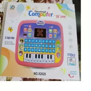 Educational Computer - LED Screen - English Alphabets & Words, Digits & Counting, Music & Piano