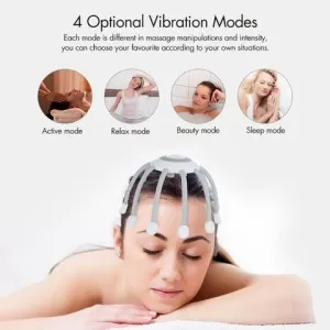 Electric Octopus Claw Scalp Massager Therapeutic Head Massage Scratcher Stress Relief Hair Stimulation Health Care Stress Relief