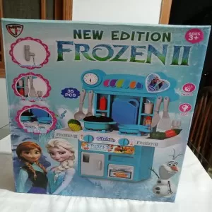 Frozen II - New Edition Kitchen Counter with accessories - 35pcs - WITH SURPRISE FREE GIFT