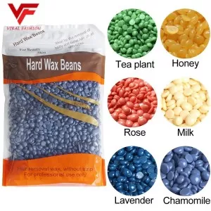 Hair Removing Hard Beans Wax Painless Beauty Wax Bean Body Hair Removal Wax Beads for All Skins Wax Beans for Face Body Legs 100g