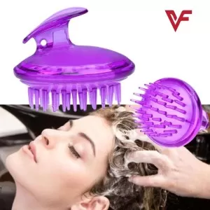 Hair Wash Brush Hair Scalp Massage Brush Silicone Head Anti Dandruff Shampoo Haircare Massager Comb