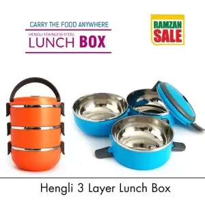 Hengli Three Layers Superior Quality Lunch Box