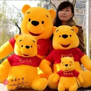 High Quality Winnie The Pooh Stuffed Toy Teddy Bear Baby Lovely Plush Doll Soft Pillow Children Kids