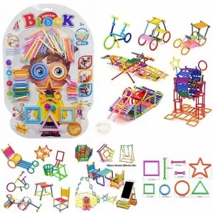Intelligence Sticks Building Blocks DIY Assembly Toy for Toddlers Kids