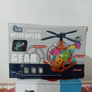 JIAERLE Toys - Transparent Gear Electric Helicopter - Battery Operated
