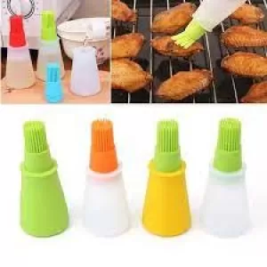 Kitchen Oil Brush Barbacoa Storage Bottles Silicone Oil Bottle with Brush for Barbecue Cooking Baking Pancake BBQ Tools