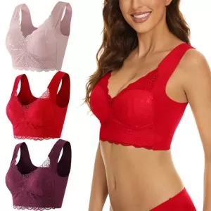 Large Tube Top Female Push Up Brassiere Laced Bra