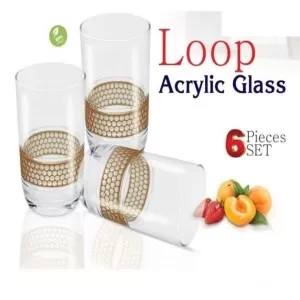 Loop Acrylic Glass 6 Pcs