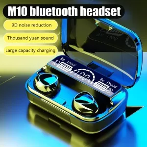M10 TWS Wireless Earphones Touch Control 5.1 Headset Waterproof 9D Hifi Quality Earbuds 2000mAh Stereo Sports Headphones With Microphone
