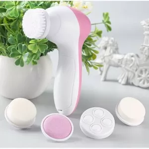 MASSAGER 5 in 1 - Facial Electric Cleanser & Massager - Pink & White