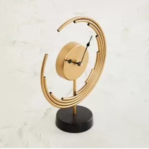 Metal Brass Table Decor Clock