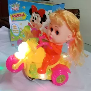 Mickey mouse Bike with doll - Music, Light