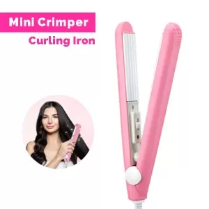 Mini Electronic Hair Crimper Curling Iron