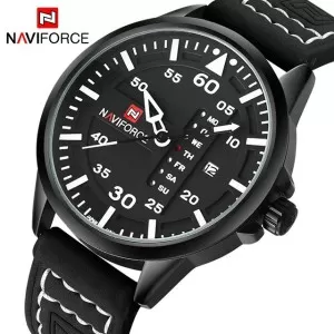 NAVIFORCE Waterproof  Military Sport Quartz Men's Watches with Leather Strap (NF-9074-2)