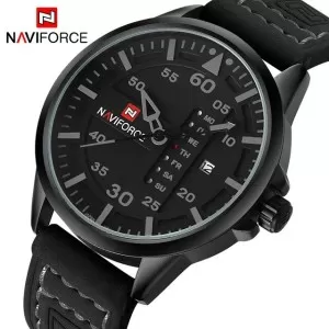 NAVIFORCE Waterproof  Military Sport Quartz Men's Watches with Leather Strap (NF-9074-3)