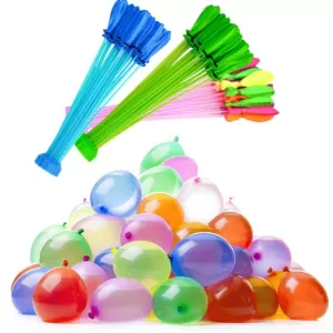 Pack Of 111 -  60 Seconds Fill & Automatic Tie Multi Colored Magic Bunch of Water Balloons No More Struggle Or Hassle