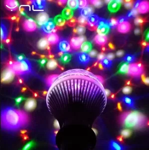 New Colorful Auto Rotating RGB LED Bulb Stage Light Bulb Lighting For Party Club Home Decor Lamp Disco