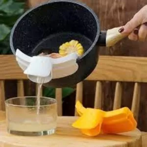 New Creative Spill-proof Kitchenware Round Mouth Edge Diversion Device Duckbill Liquid Diversion Nozzle Soup Pot Kitchen Gadgets