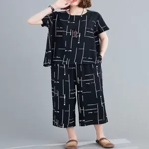 New Lining Printed Nightsuit For Girls Pajama Set For Womens Nighty Summer Wear