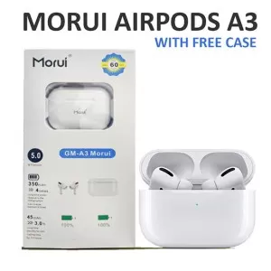 NEW MORUI AIRPODS PRO IN WHITE HIGH QUALITY AND SOUND IS ALSO GOOD