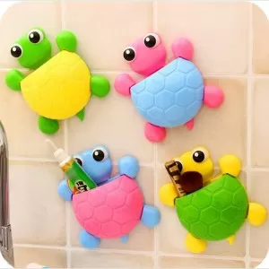 New Multipurpose Turtle Toothbrush Holder Wall Suction Hook Toothpaste Holder Wall Mount Tooth Brush Storage Rack