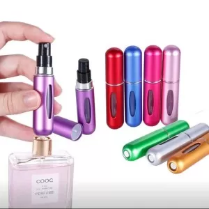 New Portable Refillable Perfume Atomizer Scent Bottle Mini Storage Tank Cosmetic Container Perfume Spray Bottle (1pc)