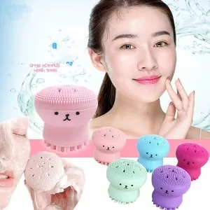 Octopus Shape Silicone Facial Cleansing Brush Facial Pore Cleanser Exfoliating Face Wash Brush