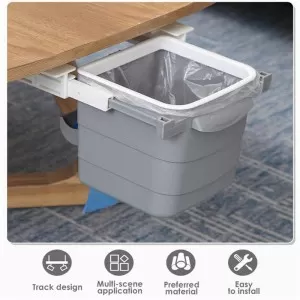 Office Desk and Home Dustbin Under Table Trash Can Garbage Waste Bin