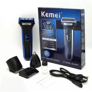 ORIGINAL KEMEI KM - 6333 - 3 in 1 Professional Rechargeable Hair Clipper Trimmer & Shaver kemei km 6333