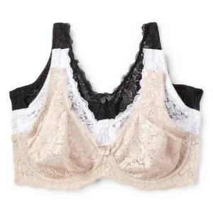 Pack of 1 - Imported Lace Non Padded Bras & Panty for Women/Girls
