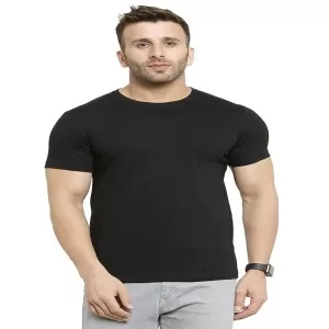 Pack of 2 - Best Quality Plain Short Sleeve Round Neck Basic T-shirt for Men/Boys