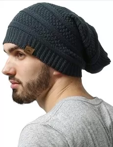 Pack of 2 - Winter Warm Woolen Stylish Beanie Cap For Men/Boys
