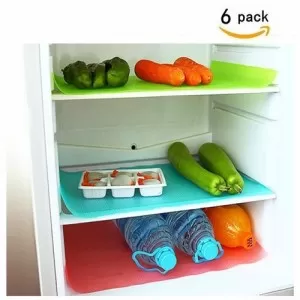 Roll of 45 Cm x 150 Cm Refrigerator Mat, Washable Fridge Mats Liners Water, Washable And reusable proof Fridge Pads Mat, Shelves Drawer Table Mats, Re