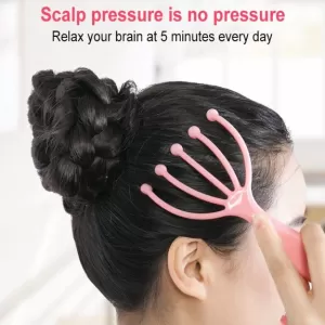 Scalp Massager Steel Ball Head Massage Relaxation Five Jaw For Five Finger Head Hair Held SPA Finger Design Fits Perfectly To the Scalp Health Care Bo