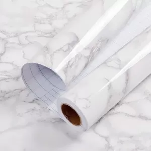 Self-Adhesive White Marble Wallpaper 60cm*2m