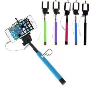 Selfie Stick With Extendable Audio Cable Wire-Good Quality