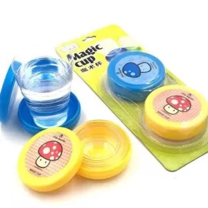 Set Of 2 Folding Collapsible Magic Cup - Mug Glass For Travel