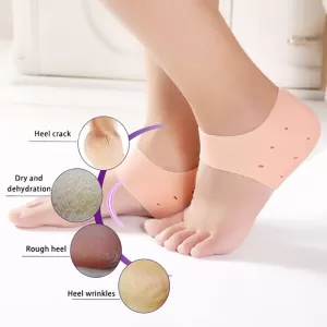 Silicone Gel Solid Thin Gel Heel Socks Cracked Foot Skin Care Protector Foot Case