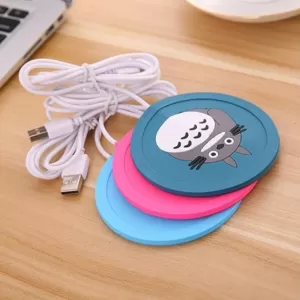 Silicone USB Cup Warmer Coaster Coffee Mug Heating Pad Electric Heating Coaster
