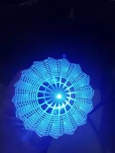 SINGLE RECHARGEABLE LED SHUTTLECOCK - with Charger -  Lighting On/Off Switch