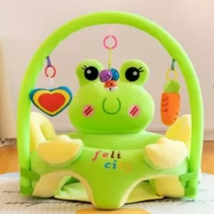 Sofa Set Support Seat Cover Baby Plush Chair Cartoon Learning Sit Plush Chair Toddler Nest Puff Washable With Rod Toys