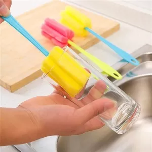 Sponge Cup Brush Scrubber Washing Cleaning Glass Milk Bottle Coffee Tea Cups Brush Home Kitchen Accessories Cleaning Tool