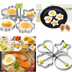 STAINLESS STEEL EGG MOLD, 4 PIECES SET