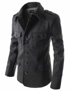 Stylish Long button coat
