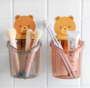 Teddy Bear Tooth Brush Holder For Bathroom