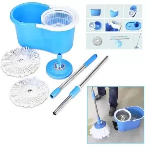 The 360 Degree Easy Mop - Double Drive Spin Mop(plastic bowl)